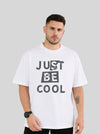 Just Be Cool Oversized Graphic T-Shirt