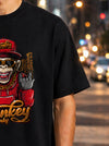 Gangster Monkey Mens Oversized T-Shirt