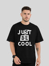 Just Be Cool Oversized Graphic T-Shirt