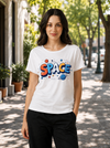 Space Galaxy Graphic T-Shirt for Women