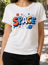 Space Galaxy Graphic T-Shirt for Women