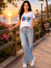 Space Galaxy Graphic T-Shirt for Women