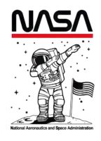 Unisex Tank Tops with "NASA" and Dab Astronaut Print