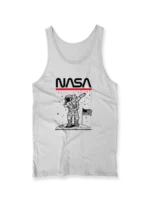 Unisex Tank Tops with "NASA" and Dab Astronaut Print