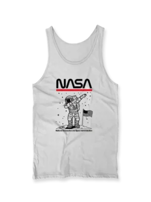 Unisex Tank Tops with "NASA" and Dab Astronaut Print