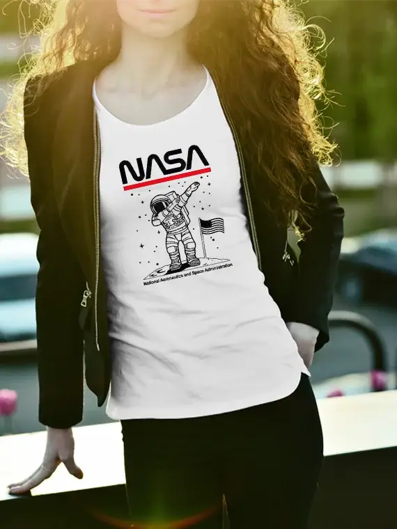 Women's T-Shirt with NASA Astronaut in DAB Position