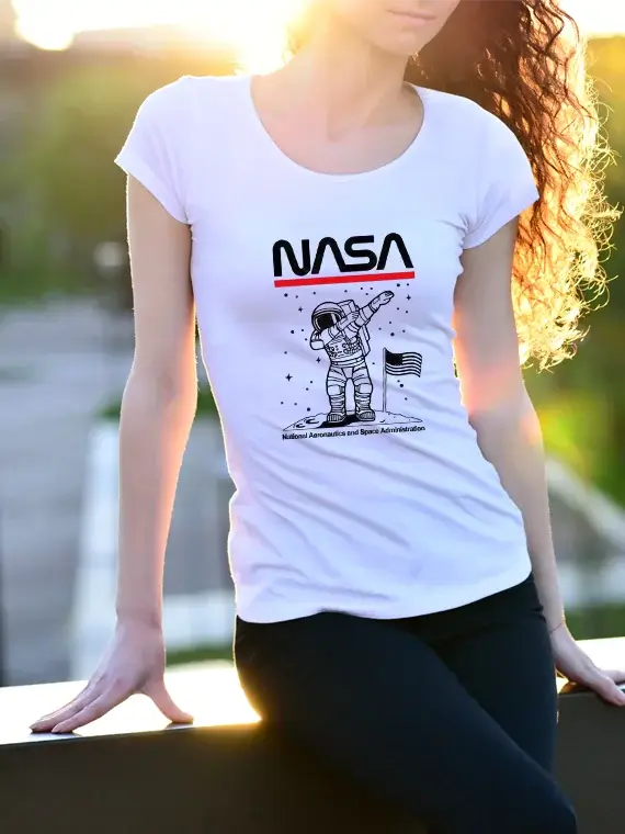 Women's T-Shirt with NASA Astronaut in DAB Position