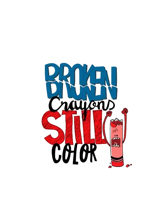 Unisex Tank Tops with "Broken Crayon Still Color" Print
