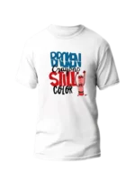 Men’s T-Shirt with "Broken Crayon Still Color" Print