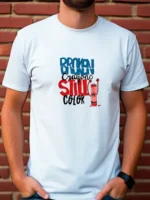Men’s T-Shirt with "Broken Crayon Still Color" Print