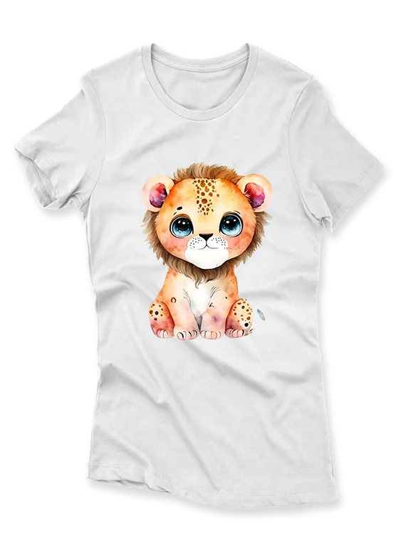 Women’s T-Shirt with Baby Cub Print