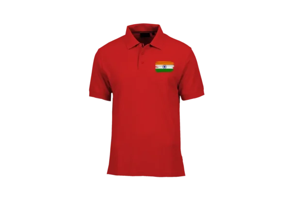 Polo T Shirt with Indian Flag