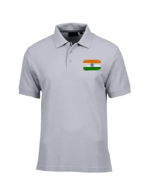 Polo T Shirt with Indian Flag