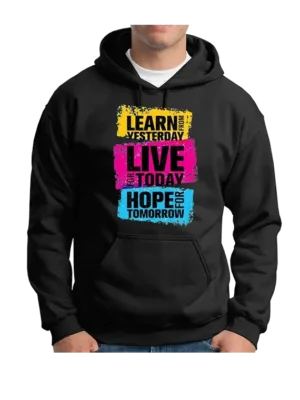 Learn From Yesterday - Front - Black