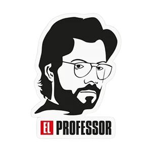 EL PROFESSOR Money Heist Sticker