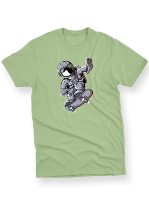 Men's T-Shirt – Astronaut On Skateboard