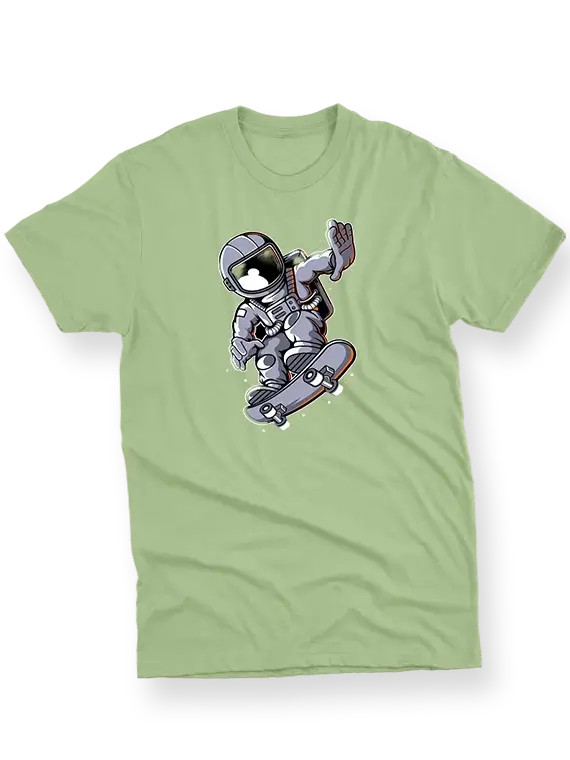 Men's T-Shirt – Astronaut On Skateboard