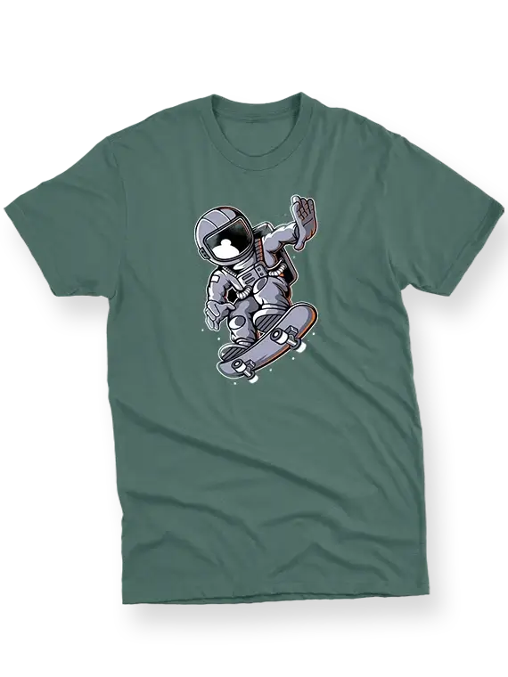 Men's T-Shirt – Astronaut On Skateboard