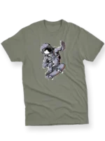 Men's T-Shirt – Astronaut On Skateboard