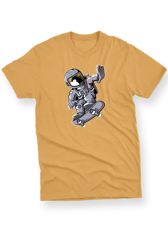 Men's T-Shirt – Astronaut On Skateboard