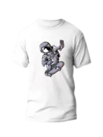 Men's T-Shirt – Astronaut On Skateboard