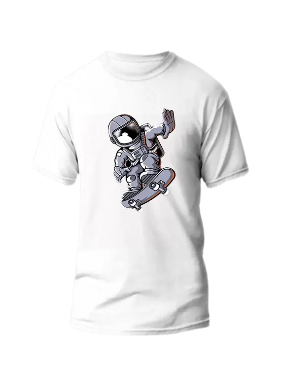 Men's T-Shirt – Astronaut On Skateboard