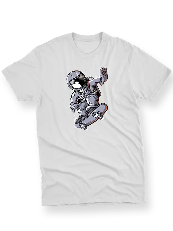 Men's T-Shirt – Astronaut On Skateboard