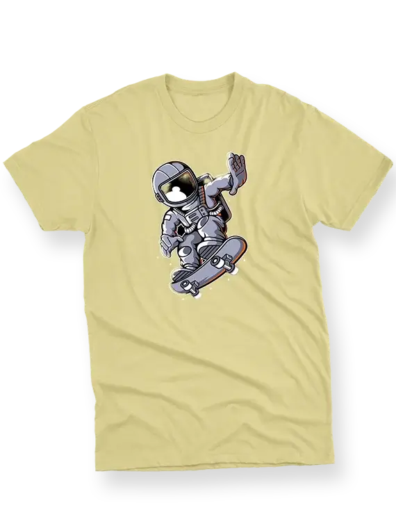 Men's T-Shirt – Astronaut On Skateboard