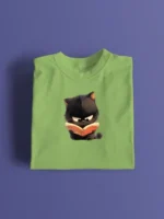 Women's T-Shirt – Cute Cat Reading a Book