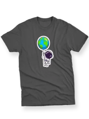 Astronaut Earth Balloon T-Shirt