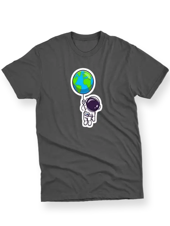 Astronaut Earth Balloon T-Shirt