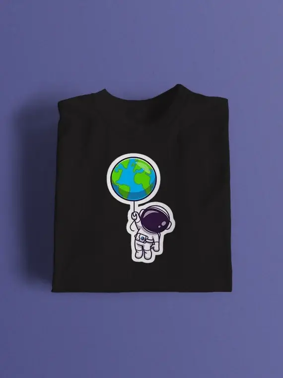 Astronaut Earth Balloon T-Shirt