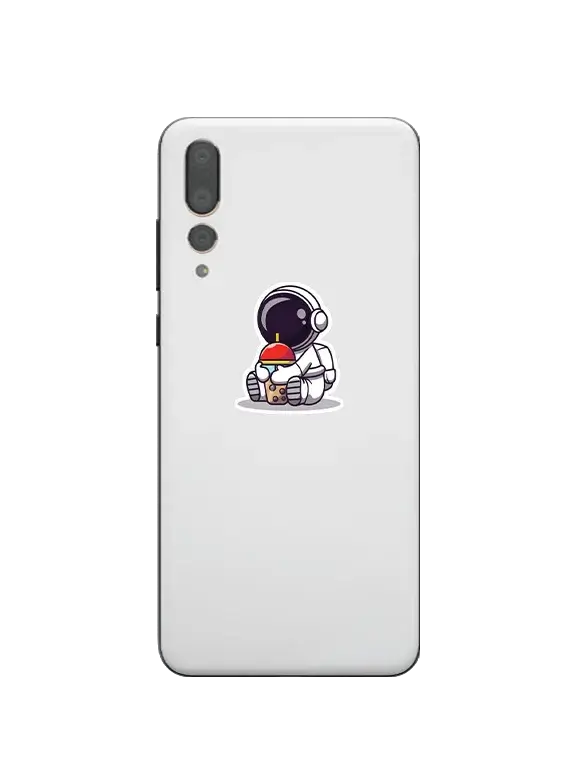 Astronaut Drinking a Shake