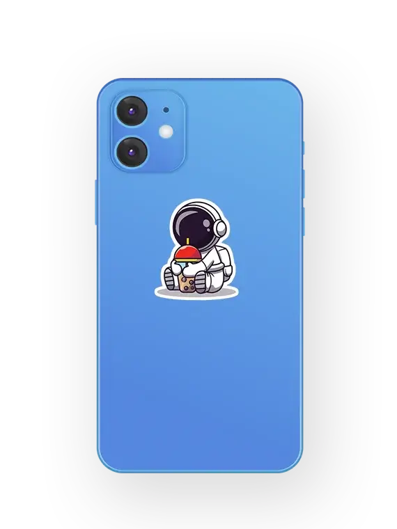 Astronaut Drinking a Shake