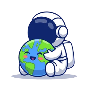 Astronaut Hug Earth